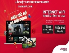 Lắp mạng Viettel tại Phước Long tỉnh Bình Phước tốc độ cao ưu đãi khủng